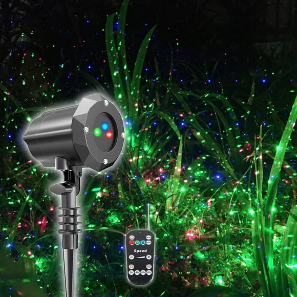 Outdoor Garden Laser Lights Waterproof Christmas Projector Lighting with Security Lock 3 Color Red Green Blue