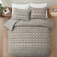 thumbnail image 5 of Light Grey King Comforter Set Tufted Bedding Set King 3 Pieces, Boho Shabby Chic Comforter with 2 Pillowcases, 5 of 6