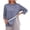 Dark Gray, variant on Shoulder Surgery Shirts for Women Long Sleeve Post Surgery Adaptive Clothing Tear Away Tops