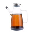 thumbnail image 1 of Injueey Dispensador de aceite resistente al calor, dispensador de aceite con boquilla libre, boquilla grande de vidrio para aceite de cocina Cocina y Comedor tamaño pequeño 550ml, 1 of 6