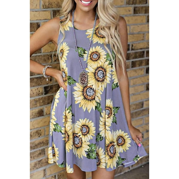 Purple sunflower dress 2025