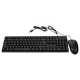 thumbnail image 3 of RENACLIPY Back to School Keyboard and Mouse Combo Set, ABS Black Wired Keyboard Mouse for General Users, Simple Design, 1 Set, 3 of 8