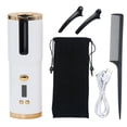 thumbnail image 1 of Cordless Automatic Hair Curler Automatic Curling Iron Fast Heating with 6 Temperature & Timer LCD, 1 of 8