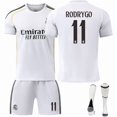 thumbnail image 1 of 2025/26 Black Football Sportswear Printed RODRYGO 11# Fan Training Football Jersey Set, 1 of 2