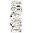 thumbnail image 1 of K&Company Wedding Adhesive Chipboard, 1 of 3