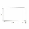 thumbnail image 6 of Aspen Creative 36006, Transitional Rectangular Hardback Shaped Spider Construction Lamp Shade in Beige, 8" + 16" wide (8" + 16") x (8" + 16") x 10", 6 of 6