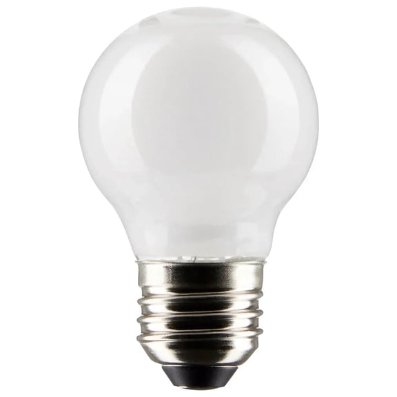 Satco S21224 G16.5 Globe LED Filament Light Bulbs 5.5W 120V 3000K 90 CRI E26 Medium Base Frosted Dimmable (6 Pack)