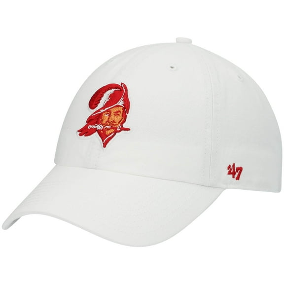 Men's '47 White Tampa Bay Buccaneers Clean Up Adjustable Hat