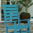 thumbnail image 6 of Merrick Lane Contemporary Rocking Chair, All-Weather HDPE Indoor/Outdoor Rocker in Blue, 6 of 11