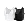 thumbnail image 2 of Chaleco moldeador de pecho para hombre, vendaje de pecho plano con cierre de pecho, ropa interior ajustada moldeadora de cuerpo, antibultos en el pecho, verano, 2 of 4