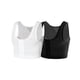 thumbnail image 2 of Chaleco moldeador de pecho para hombre, vendaje de pecho plano con cierre de pecho, ropa interior ajustada moldeadora de cuerpo, antibultos en el pecho, verano, 2 of 4