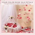 thumbnail image 4 of Vorkoi 600 Pcs Silk Rose Petals Artificial Flower Petals for Wedding Flower Girl Basket Aisle Scatter Dinner Centerpieces Party Bridal Shower Romantic Night Decor, 4 of 6