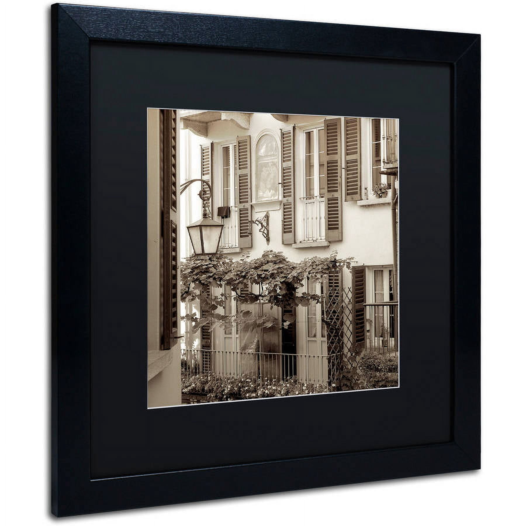 Trademark Fine Art "Bellagio I" Canvas Art by Alan Blaustein, Black Matte, Black Frame