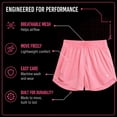 thumbnail image 5 of RBX Girls Athletic Shorts Breathable Performance Double Mesh Gym Running Dolphin Shorts, 5 of 7