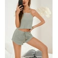 thumbnail image 4 of Richie House Women Pajamas Set Cami Crop Sleepwear Sexy Lingerie PJS Set Lounge RHW2924-B-L, 4 of 7