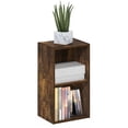 thumbnail image 2 of Furinno PASIR Book Shelf, 2-Tier Modern Bookshelf, Open Shelves Bookcase 9 x 12 x 21, for Living Room, Bedroom, Home Office, Amber Oak, 2 of 5