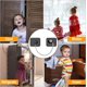 thumbnail image 3 of Juego de 2 ventanas de seguridad para niños, cerradura para frigorífico infantil con llave, cerradura para ventana de puerto sin taladrar Rojo Verde, 3 of 5