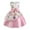 Pink, variant on naisibaby Children's Girl Summer Dress, Irregular Hemline Princess Skirt Printed Dress Bow Performance Suit Blue 6-7T