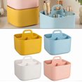thumbnail image 5 of Stylish stackable storage baskets with handles for home organization and accessibility (yellow), 5 of 5