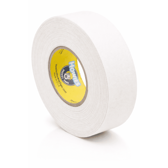 Howies Hockey Tape - 1  Pack White Cloth Stick Tape - 1" x 24 Yards per Roll - Strong, Long-Lasting Grip for Hockey Stick, Lacrosse and Baseball