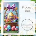 thumbnail image 2 of Bunny Theme Easter Banner Colorful Bows Bunny Backdrop Polka Dot Pattern Cute Design Happy Easter Background for Easter Party Spring Celebration Photo Backdrop, 2 of 8