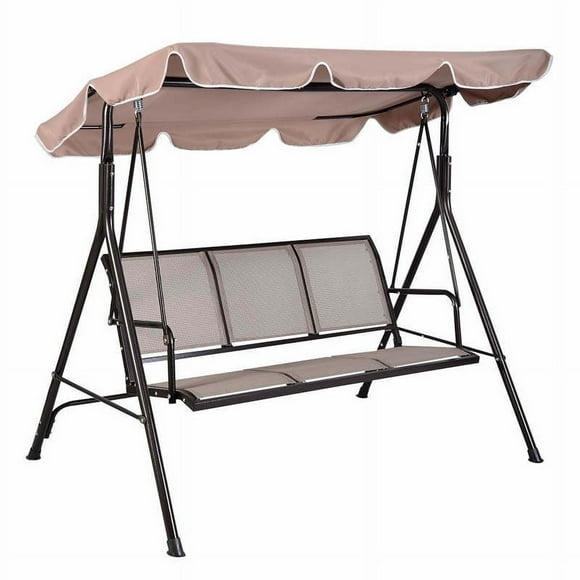 210D Toit de Rechange pour Balancelle de Jardin Imperméable, Auvent de Toit de balançoire pour Balancelle, Remplacement de Pare-Soleil à Bascule de Jardin Anti-UV