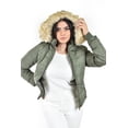 thumbnail image 5 of Chamarra acolchada con capucha Roman Fashion /Juvenil, 7504 (Verde militar) verde oscuro EG, 5 of 5