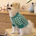thumbnail image 3 of Cute Plaid Dog Clothes, Two Legged Long Sleeves Round Neck Smile Print Warm Pet Sweater Knitted Sweatshirt for Small Medium Dogs, Dog Shirts Coat Pullover Apparel Outfit for All Season, S-3XL, 3 of 4