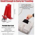 thumbnail image 2 of Shiyou-Serrures de Porte, Bloqueur de Porte, Serrure de Porte Portable pour Voyage Anti-Vol, pour Sécurité Domestique et Protection Personnelle (Appareil d'Alarme Intégré), 2 of 4