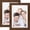 Brown, variant on Picture Frames 4x4 2 Pack Made of Solid Wood Black for Wall Mounting and Tabletop Display