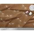 thumbnail image 3 of Soimoi Brown Cotton Voile Fabric Bow & Dots Print Fabric by Yard 56 Inch Wide, 3 of 3