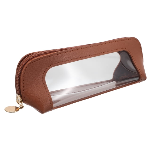 Estuche de viaje para brochas de maquillaje: estuche con cremallera para brochas de maquillaje, delineadores y lápices. Organizador de cosméticos. Almacenamiento de artículos de tocador.