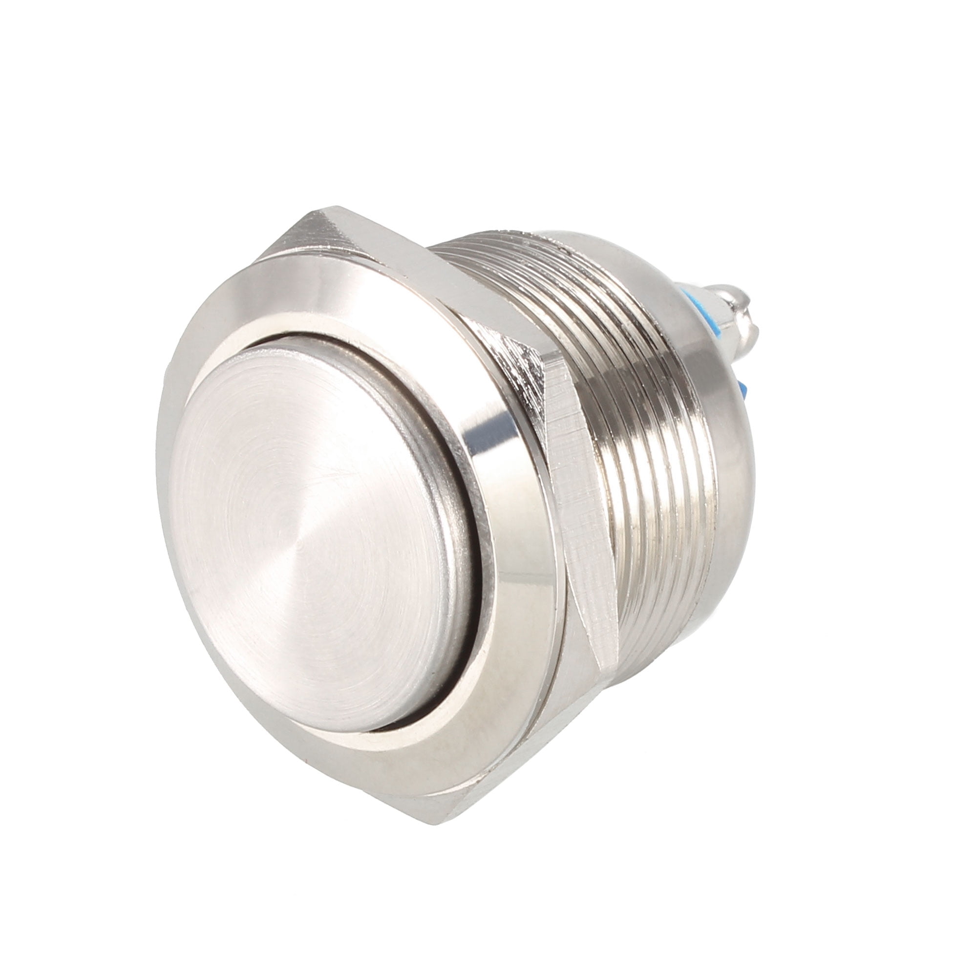 Momentary Metal Push Button Switch High Head 22mm Mounting Dia 1NO