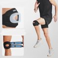 thumbnail image 5 of Pressurize Patella Knee Brace Patellar Tendon Support Strap & Gel Pad Knee Pain-Black, 5 of 5