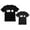 Dad Black / Child Black, variant on Copy Paste Matching Set T-Shirts For Father & Son Daughter Toddler & Men's Set Dad Gray XX-Large / Child Gray 3T