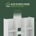 thumbnail image 4 of Furinno LUDER Book Shelf, 11-Cube Bookshelf, Reversible Cube Storage Bookcase, Open Storage Shelf, Closed Back 9.4 x 29.1 x 41.7, for Living Room, Bedroom, Home Office, White, 4 of 6