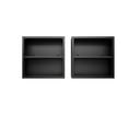 thumbnail image 4 of Manhattan Comfort Fortress Metal Floating Garage Cabinets in Charcoal (Set of 2), 4 of 7