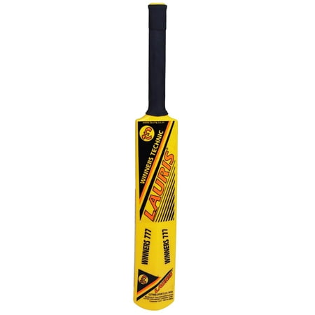 Lauris Winners 777 Cricket Bat Made Up Of Hard PVC Plastic For Hard Tennis Ball And Plastic Ball - Bat Size No. 1 For Kids Under Age 5 Years | Yellow