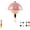 Pink, variant on Wireless Bottle Lamp, Rechargeable Wine Bottle Lamp with Mushroom Shape, 3 Color Temperature Cordless Table Lamp for Home Bar Decor(white)Q