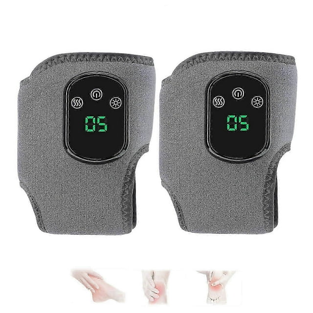 Masajeador de pies Emsense 2025 inalámbrico, portátil, triple método, 3 modos de vibración, con calefacción para tobillos, ideal para casa, oficina y viajes - jinmu3