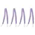 thumbnail image 7 of 4pcs Curtain Tieback 23" Holdback Decorative Rope Curtain Holders, Purple, 7 of 7