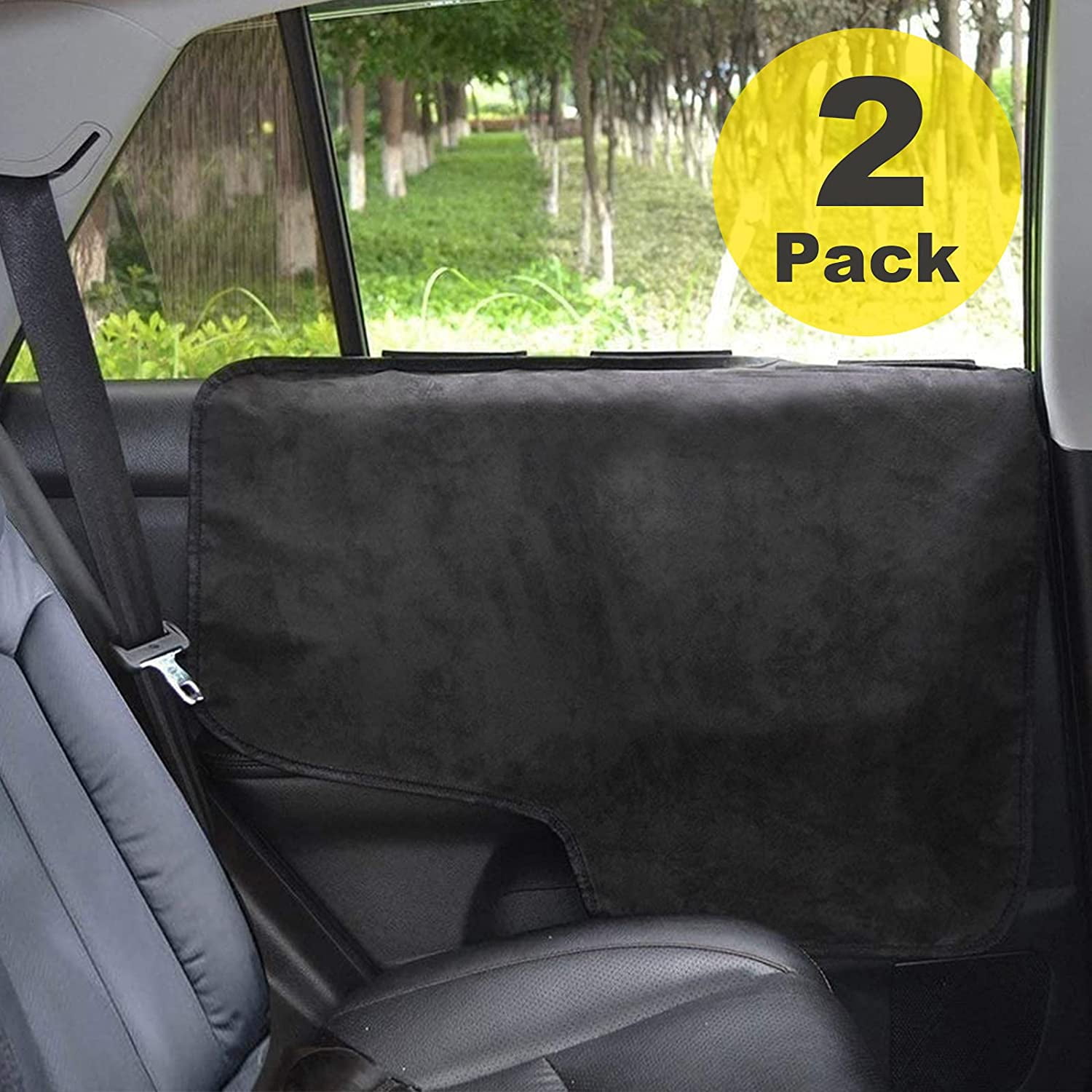 Yaohui Louvra Dog Car Door Protector 2 Pack Dog Car Door Protector Waterproof Dog Car Door Protector Dog Car Door Protector Cover Black yao
