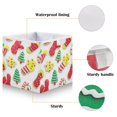 thumbnail image 3 of Foldable Fabric Storage Bin Home Cubes Clothing Organizer Bins Large Collapsible Box Basket for Home Organizer Christmas Cookies, 3 of 7