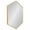Gold, variant on Kate and Laurel Rhodes Modern Hexagon Wall Mirror, 24" x 36", Gold, Chic Geometric Wall Mirror