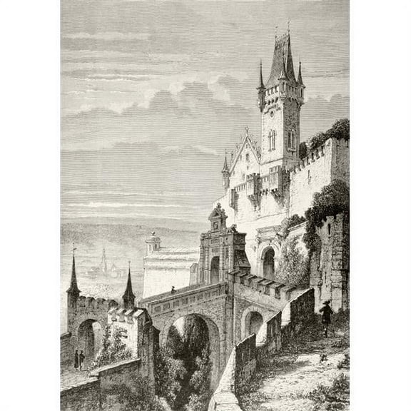 The Castle Of Veste Coburg In Coburg  Germany  In The 19Th Century. From A 19Th Century O Poster Print