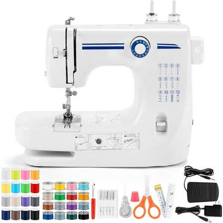 BCOOSSS Sewing Machine, Mini Sewing Machines, Portable Sewing Machine Electric Portable for Beginners