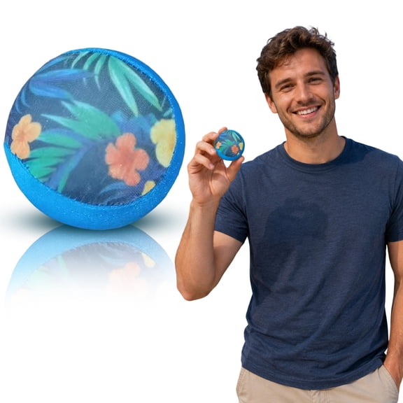 EclipseJewels Bounce Ball for Pool – Floral Water Skipping Ball, Perfect Swimming Pool Toy, Beach Lake River Game, Ideal for Pool Parties, Bounce Games, and Water Ball Activities