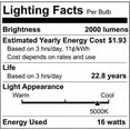 thumbnail image 2 of Satco 70W HID Equivalent ED23 Medium Base LED High-Intensity Light Bulb S13130, 2 of 2