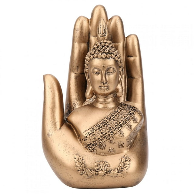 Estatua de Buda de resina antigua para el hogar, adorno artístico, artesanía, suministros de decoración de escritorio para oficina