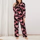 thumbnail image 2 of Balery Hearts Conjunto de Pijama con Estampado para Mujer, Conjunto de Dos Piezas con Manga Larga, Ropa de Dormir Suave con Bolsillos, Pijamas Cómodos-Medium, 2 of 7